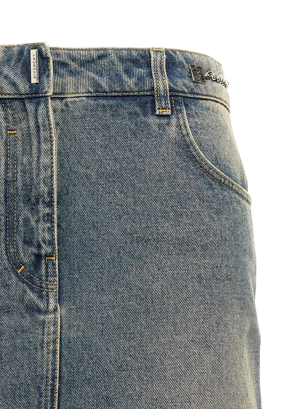 Givenchy Denim Mini Skirt Blue, view 3