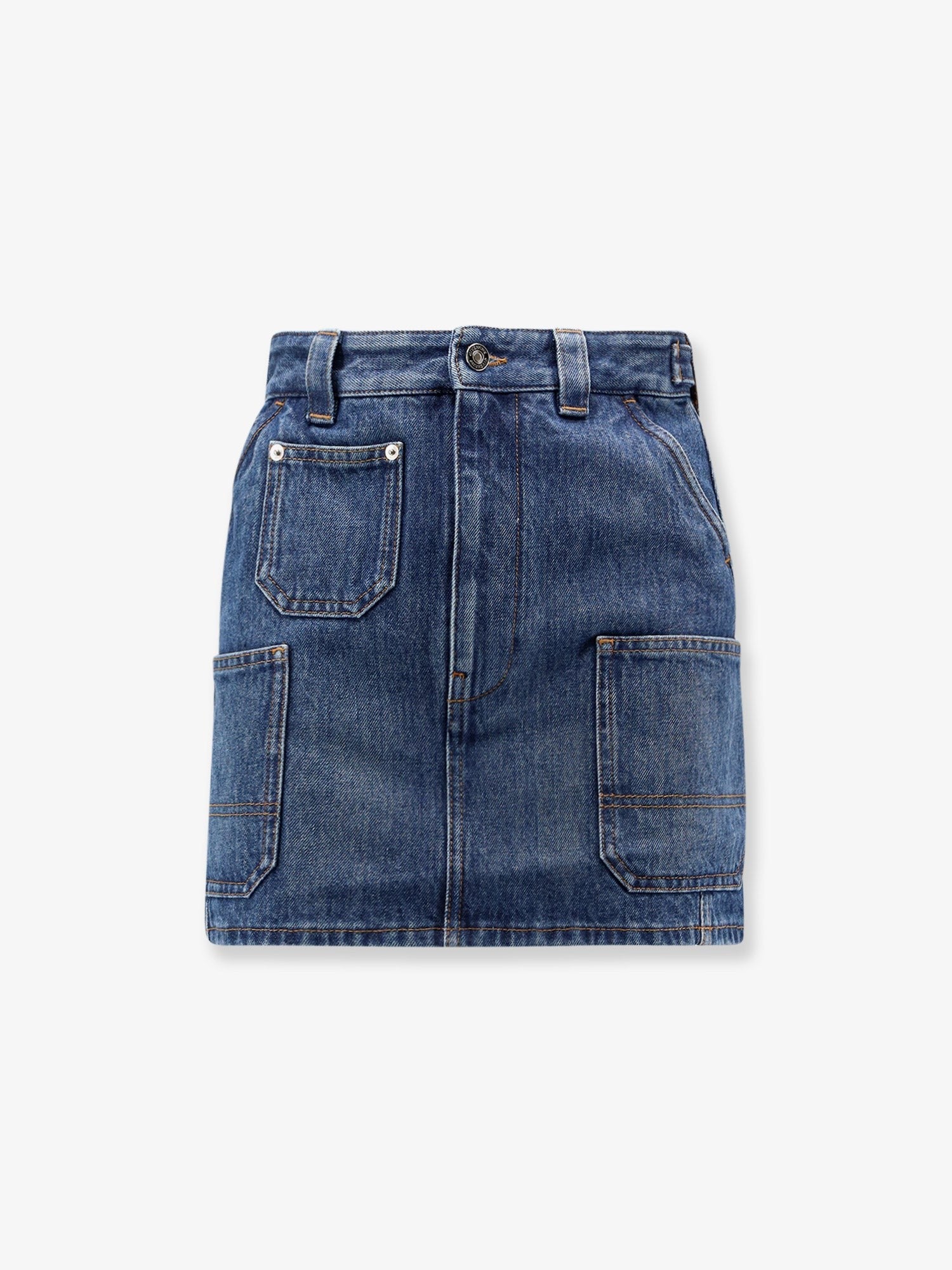 Givenchy Women's Denim Mini Skirt Blue
