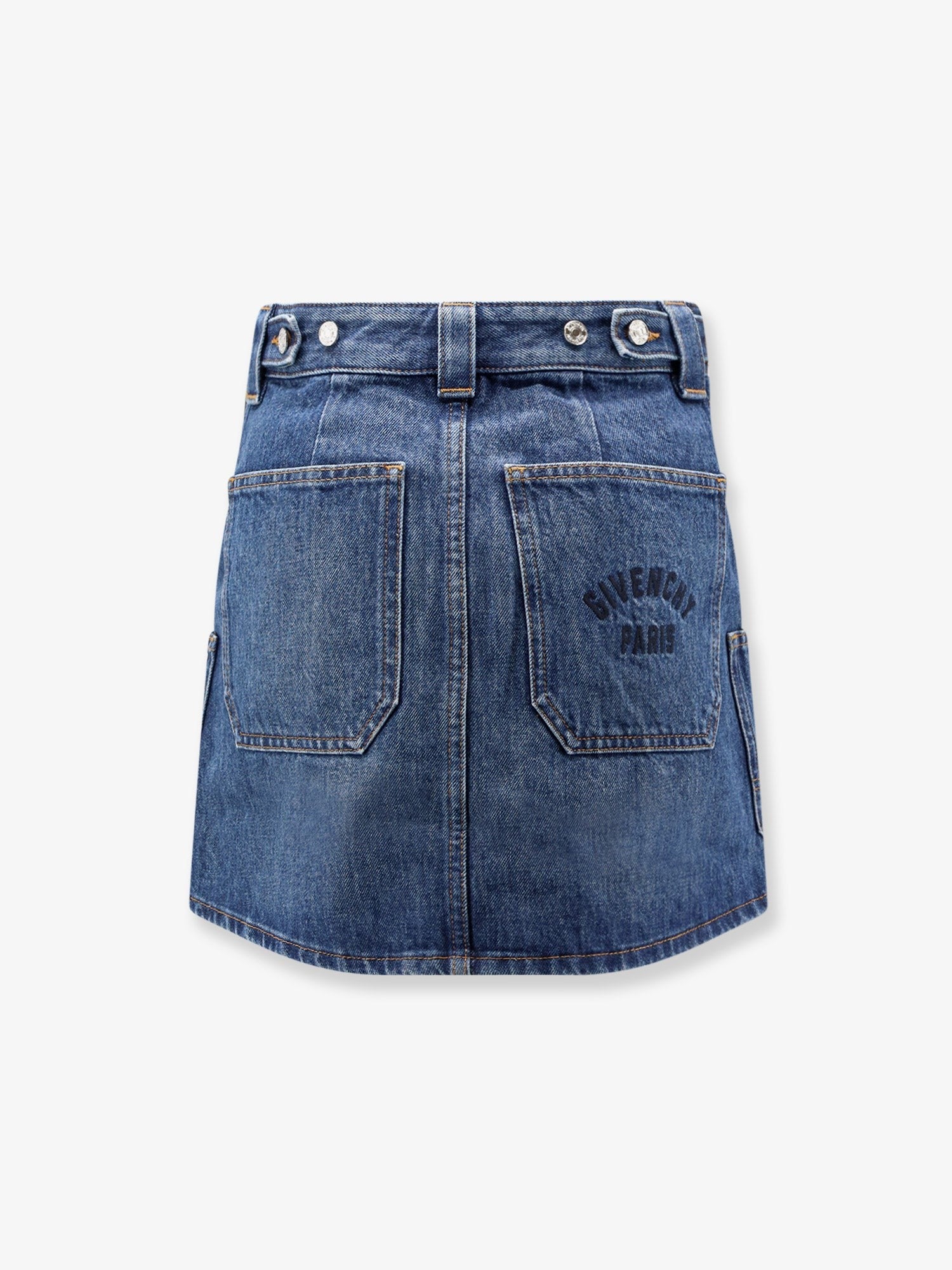 Givenchy Women's Denim Mini Skirt Blue