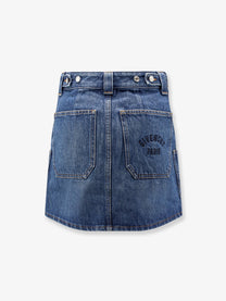 Givenchy Women's Denim Mini Skirt Blue