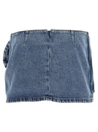 Magda Butrym Women's Denim Miniskirt Blue, view 3