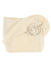 Magda Butrym Women's Denim Miniskirt Beige Magda Butrym