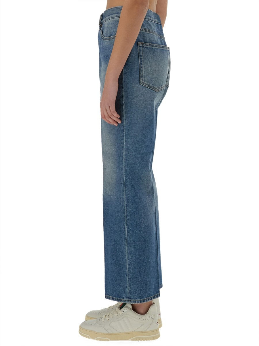 Gucci Women's Denim Pants Blue, view 4