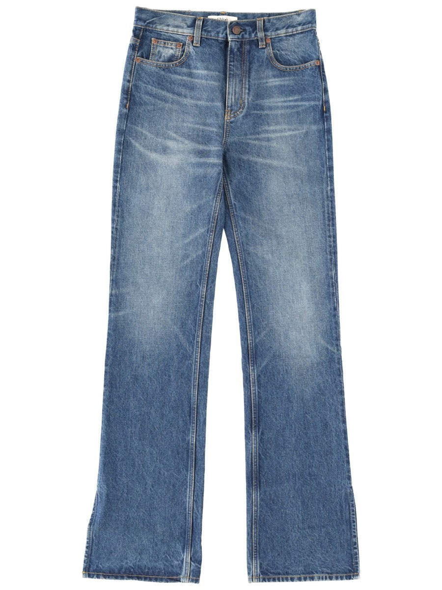Chloé Women's Denim Pants Blue Chloé