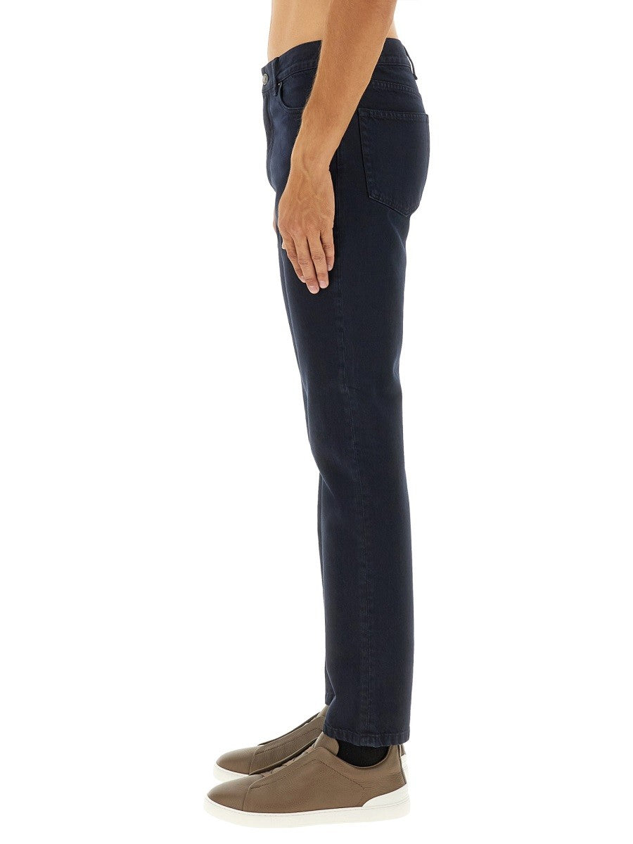 Zegna Men's Denim Pants Black