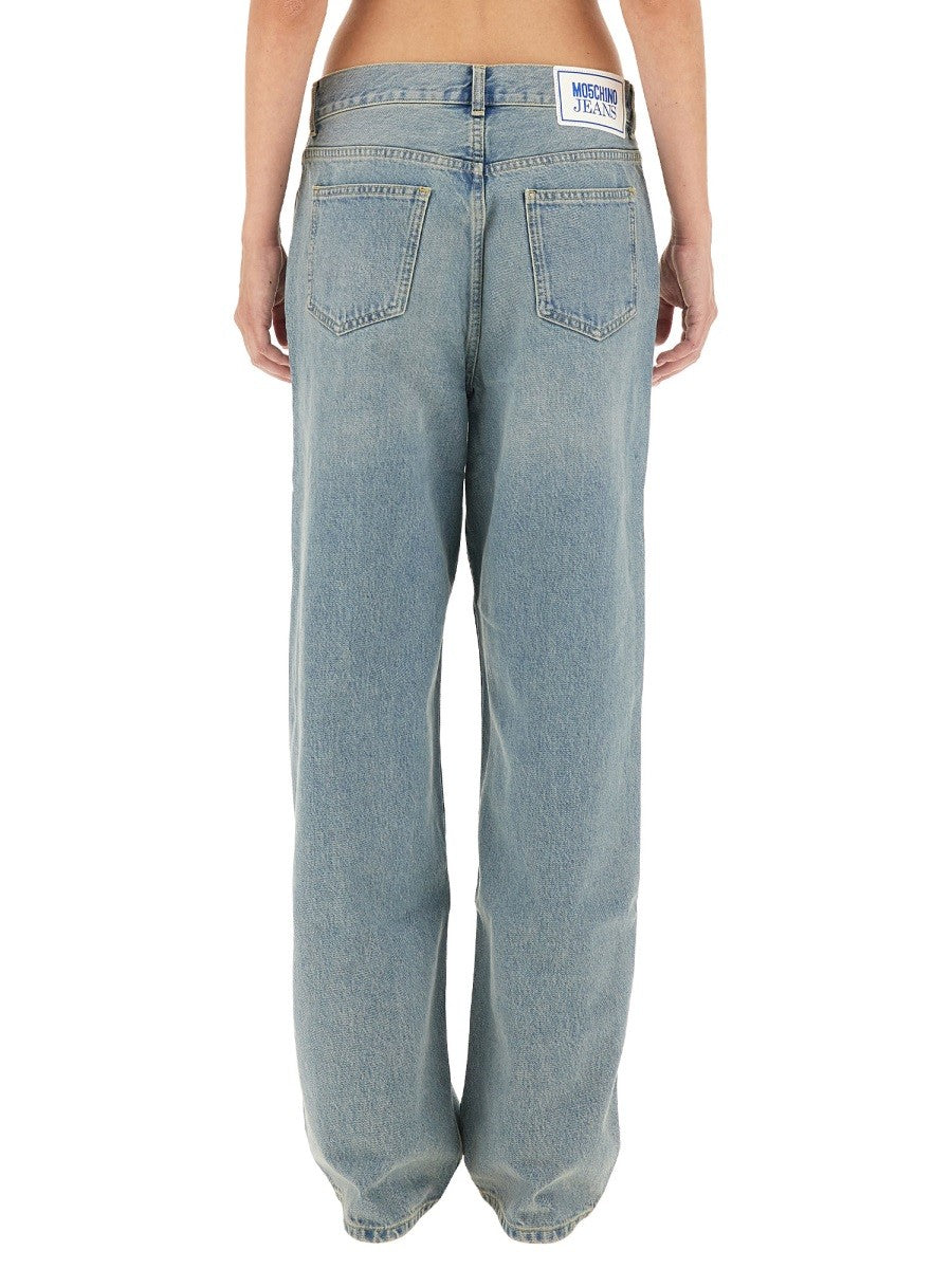 Moschino Jeans Women's Denim Pants Blue