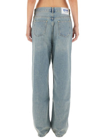 Moschino Jeans Women's Denim Pants Blue