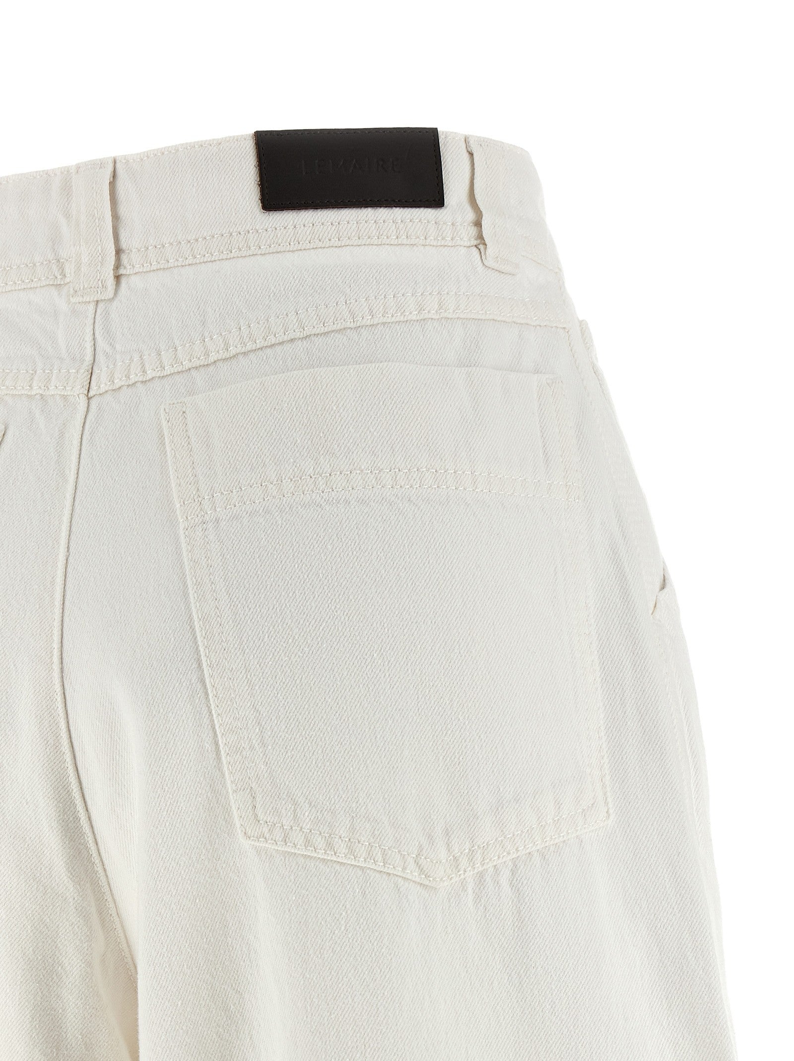 Lemaire Denim Pants White