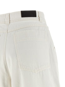 Lemaire Denim Pants White