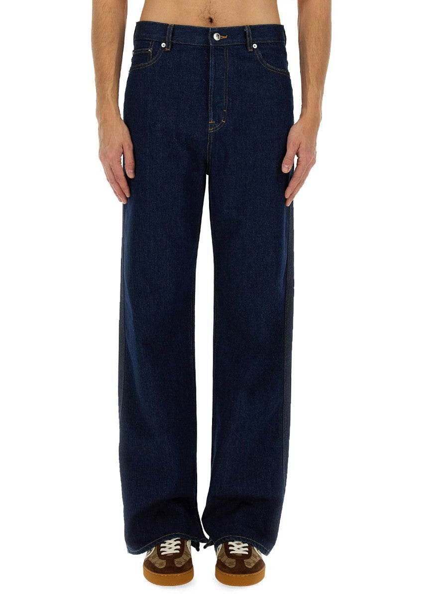 Gucci Men's Denim Pants Blue