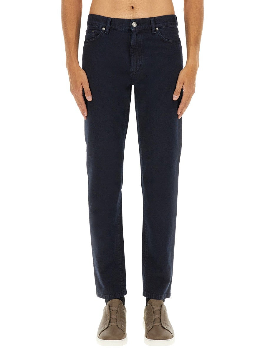 Zegna Men's Denim Pants Black