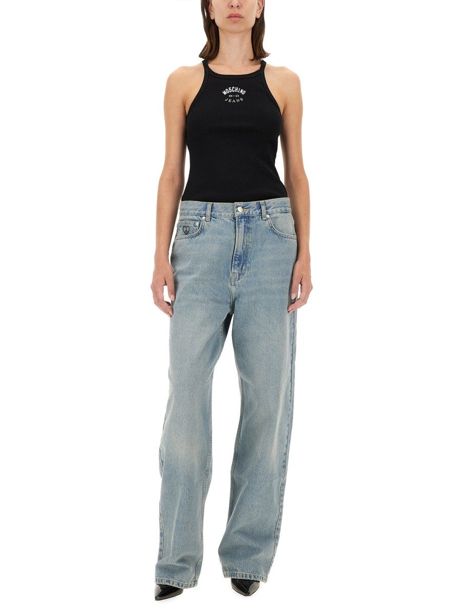 Moschino Jeans Women's Denim Pants Blue