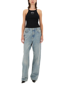 Moschino Jeans Women's Denim Pants Blue