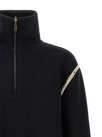 Maison Margiela Denim Patch Sweater Blue