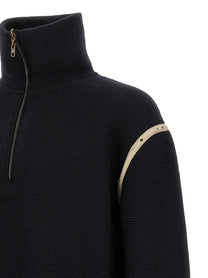 Maison Margiela Denim Patch Sweater Blue