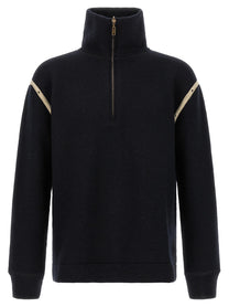 Maison Margiela Denim Patch Sweater Blue