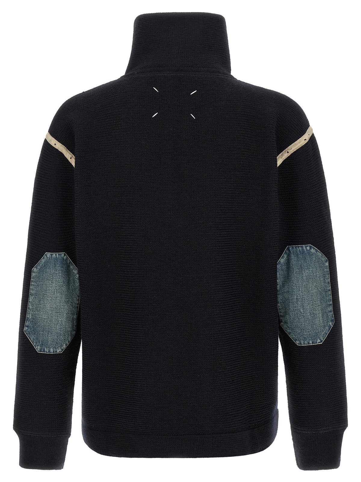Maison Margiela Denim Patch Sweater Blue