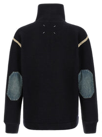 Maison Margiela Denim Patch Sweater Blue