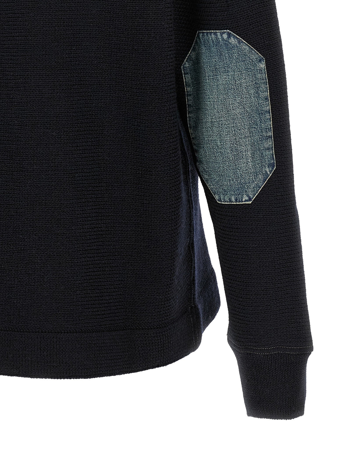 Maison Margiela Denim Patch Sweater Blue
