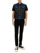 Dsquared2 Men's Denim Puffer Vest Blue, view 2