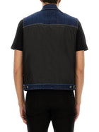 Dsquared2 Men's Denim Puffer Vest Blue, view 3