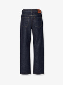 Fendi Men's Denim Regular Blu Washed Jeans Blue