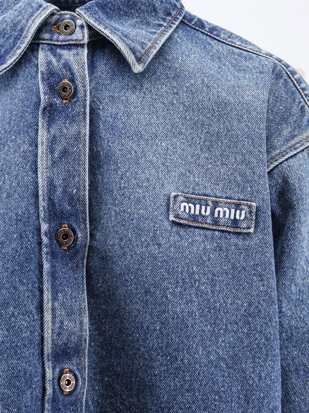 Miu Miu Women's Denim Shirt Blue