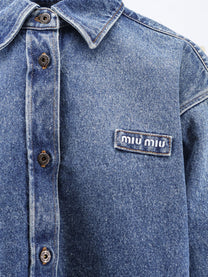 Miu Miu Women's Denim Shirt Blue