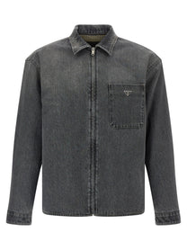 PRADA Denim Shirt Grey