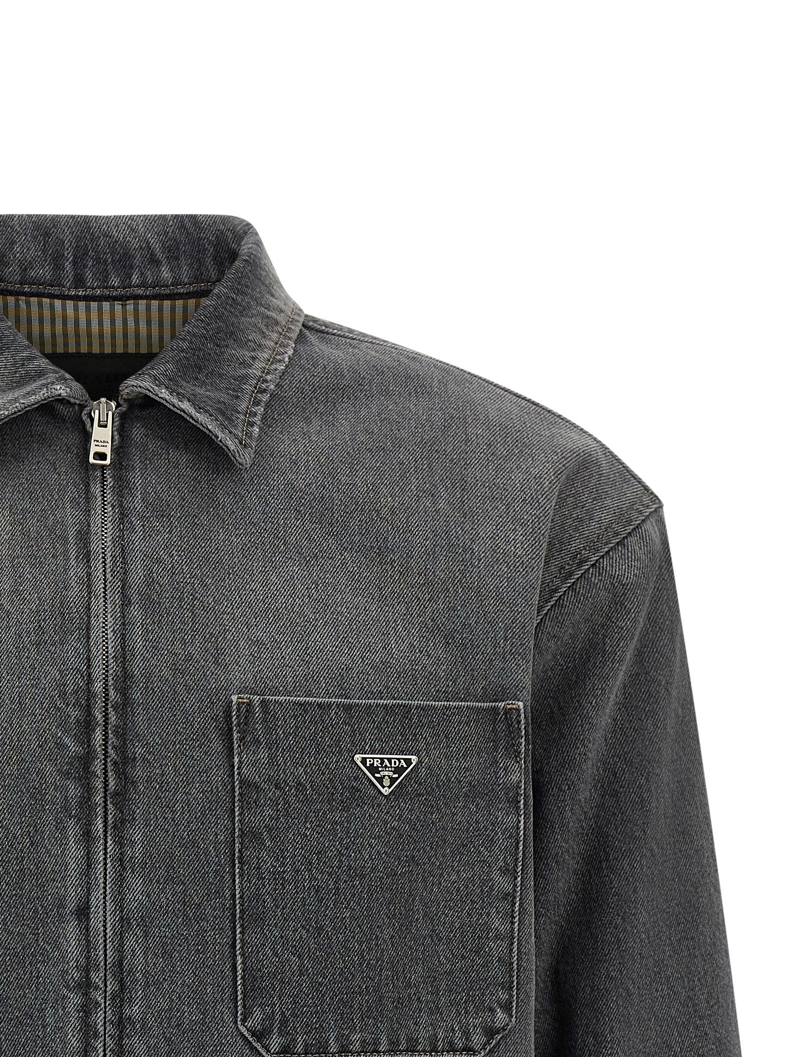 PRADA Denim Shirt Grey