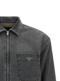 PRADA Denim Shirt Grey