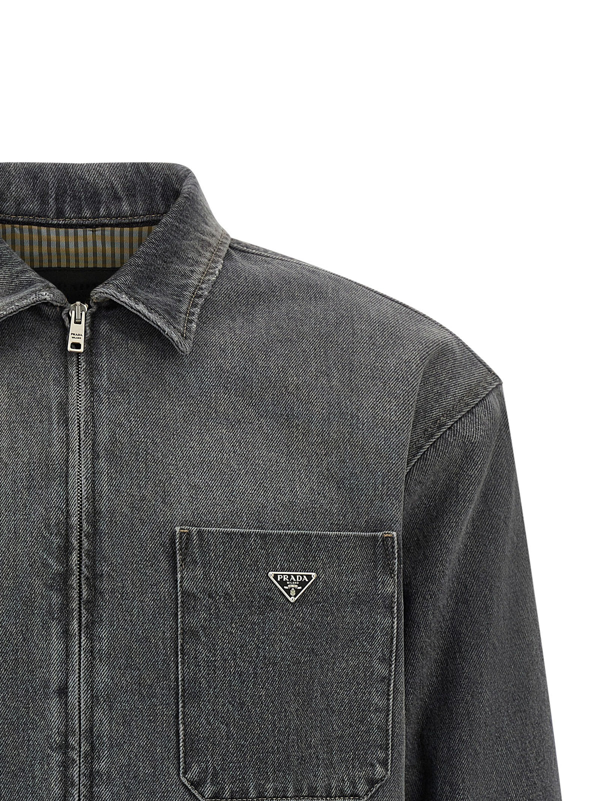 PRADA Denim Shirt Grey, view 3