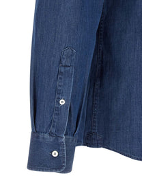 Brunello Cucinelli Denim Shirt Blue