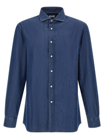 Brunello Cucinelli Denim Shirt Blue