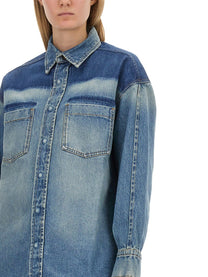 Victoria Beckham Women's Denim Shirt Blue