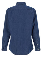 Brunello Cucinelli Denim Shirt Blue, view 2