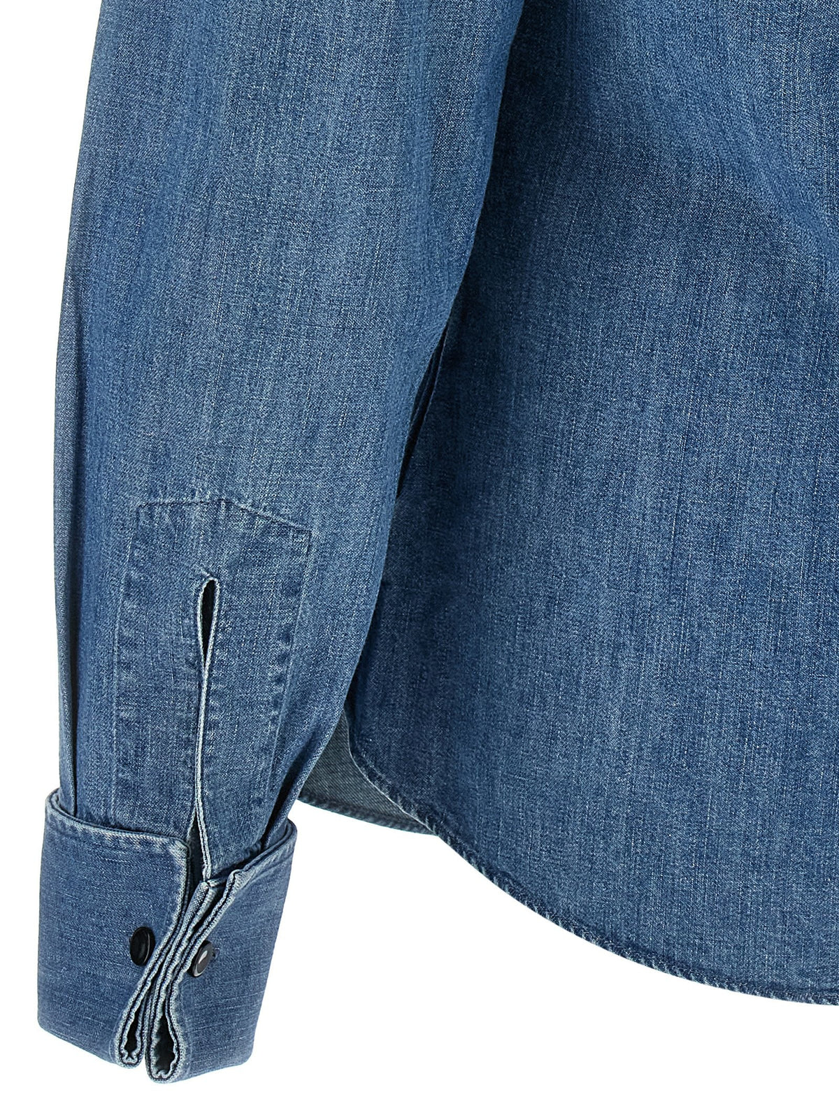 Brunello Cucinelli Denim Shirt Blue, view 4