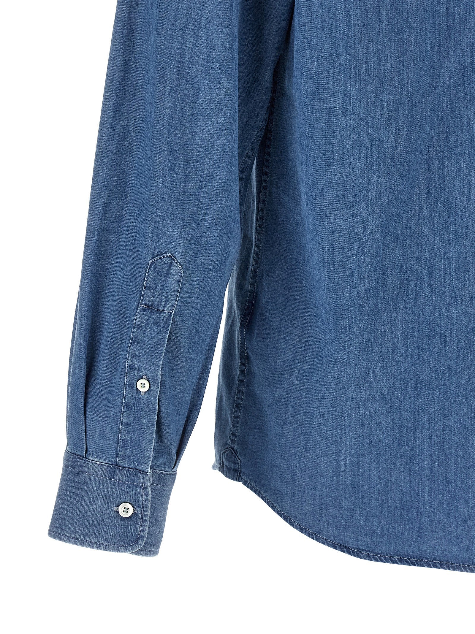 Brunello Cucinelli Denim Shirt Blue