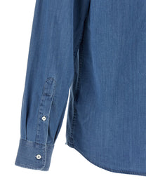 Brunello Cucinelli Denim Shirt Blue