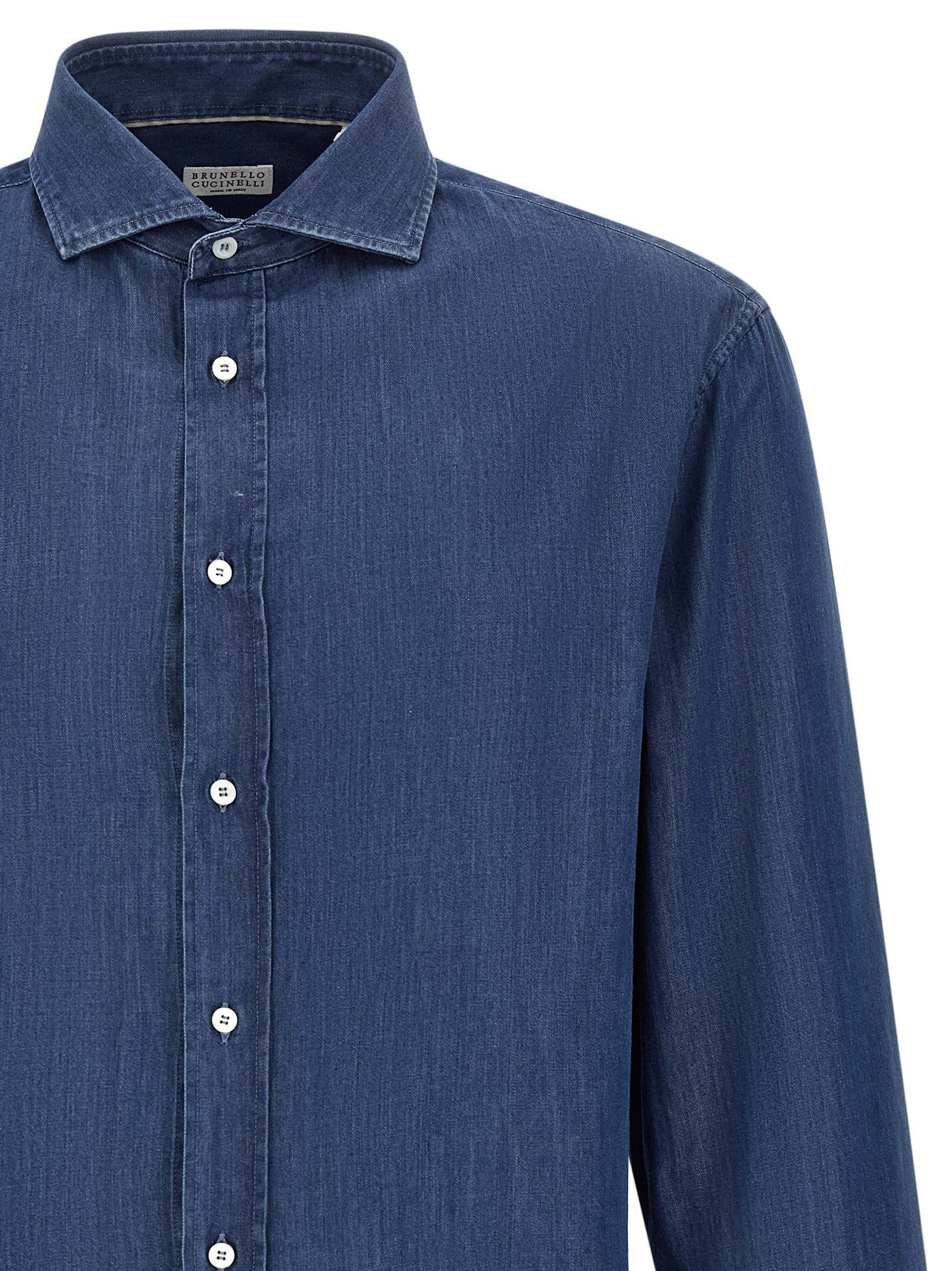 Brunello Cucinelli Denim Shirt Blue