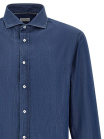 Brunello Cucinelli Denim Shirt Blue