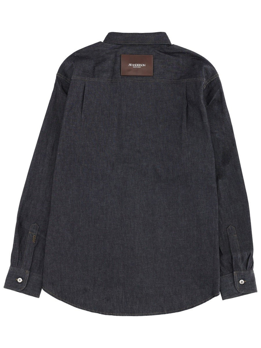 JW Anderson Men's Denim Shirt Blue