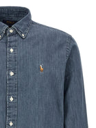 Polo Ralph Lauren Denim Shirt Blue, view 3