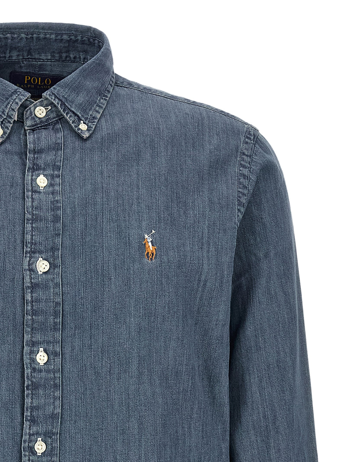 Polo Ralph Lauren Denim Shirt Blue, view 3
