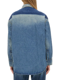 Victoria Beckham Women's Denim Shirt Blue