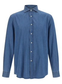 Brunello Cucinelli Denim Shirt Blue
