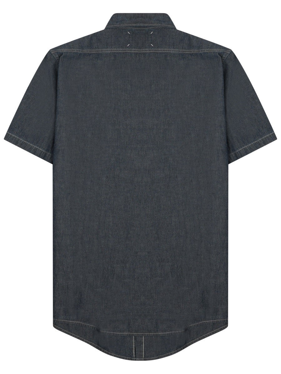 Maison Margiela Men's Denim Shirt Blue, view 2