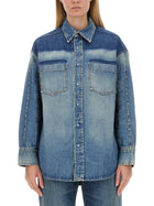 Victoria Beckham Women's Denim Shirt Blue