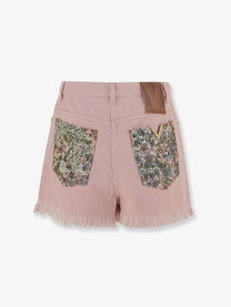 Valentino Women's Denim Shorts Pink