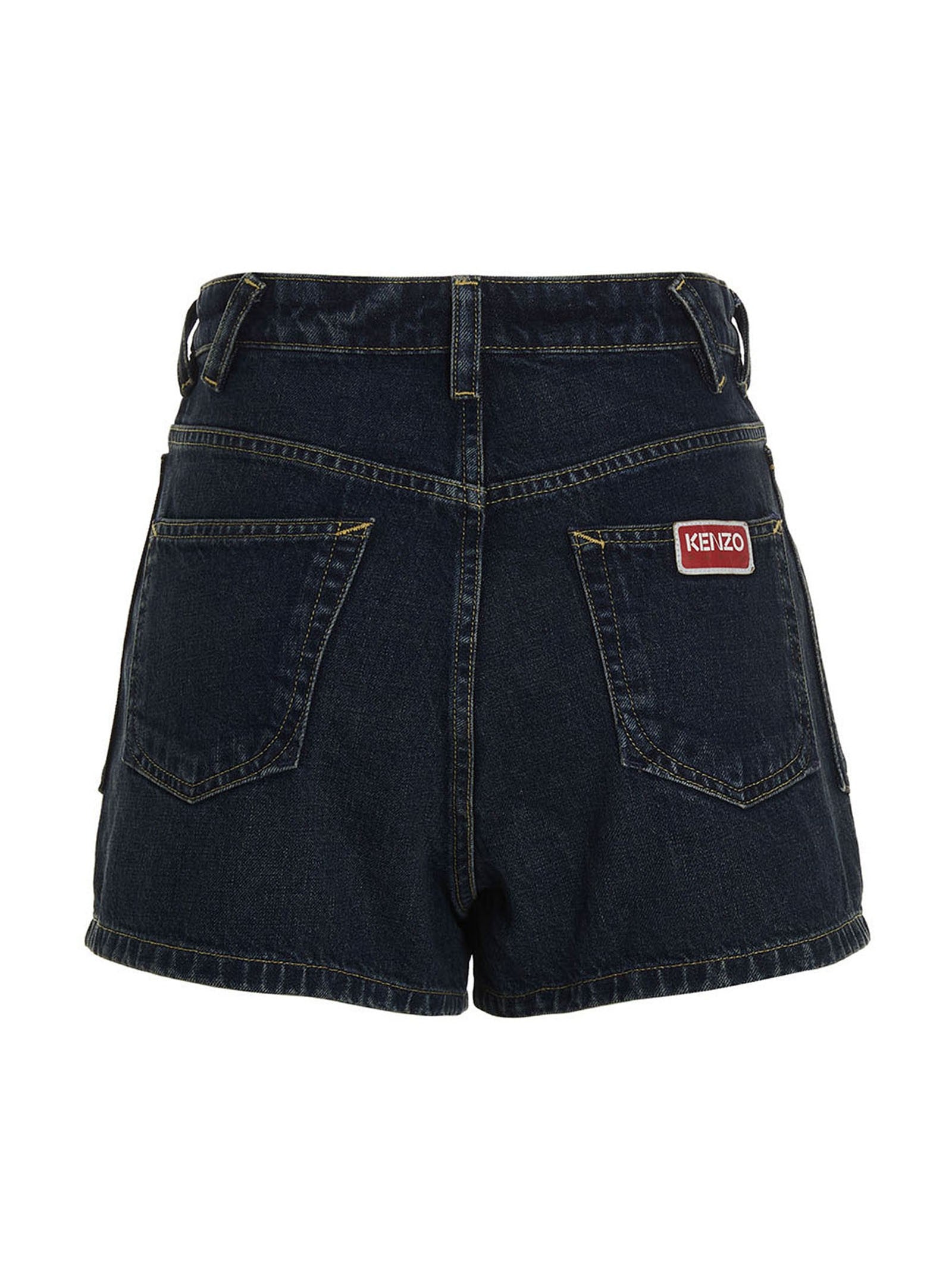 Kenzo Denim Shorts Blue